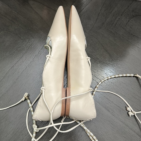 SAM EDELMAN WINSLET LACE UP POINTED TOE FLAT - Picture 8 of 9